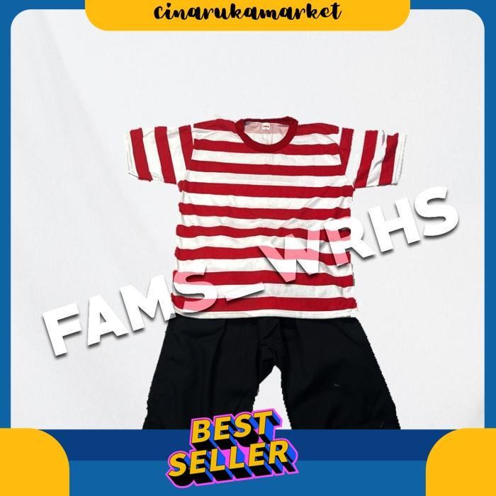 Fams Wrhs Kaos Sakera Khas Madura Pakaian Baju Atasan Pria Dewasa Bahan Katun Combed / Baju Madura J