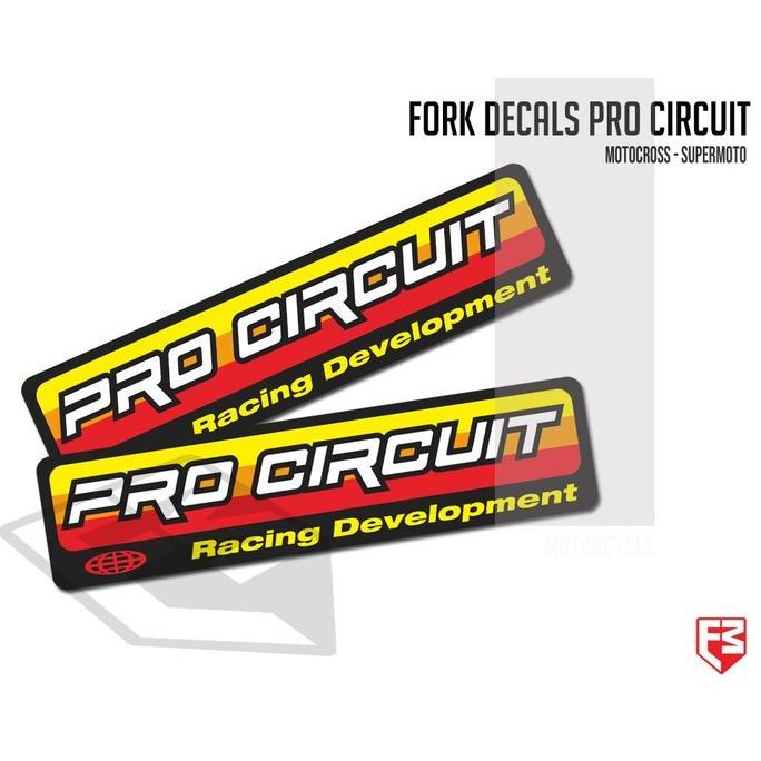 Baru Sticker Pro Circuit Fork Decal KLX CRF WR DR KTM motocross supermoto