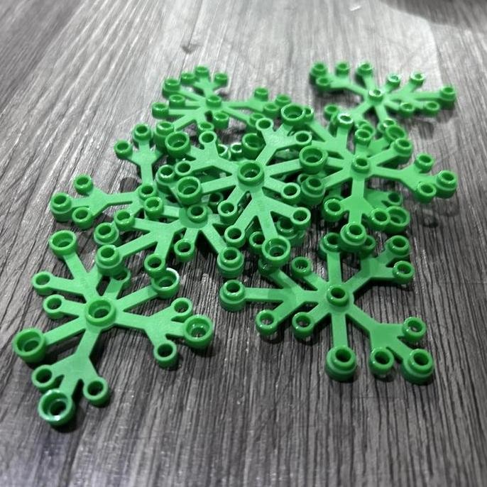 

Lego 2417 10Pcs Leaves 6X5 Bright Green