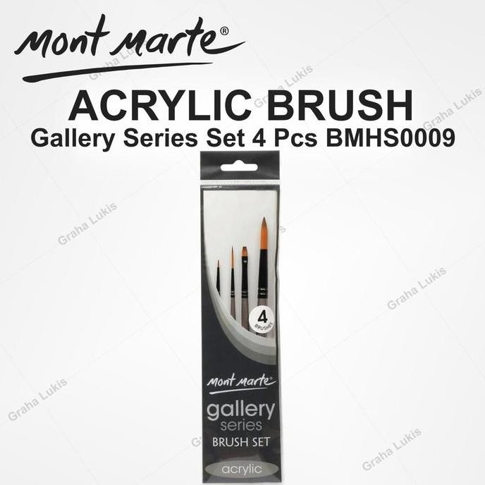 

Kuas Cat Akrilik Gallery Series Brush Set Acrylic 4 Pcs Bmhs0009