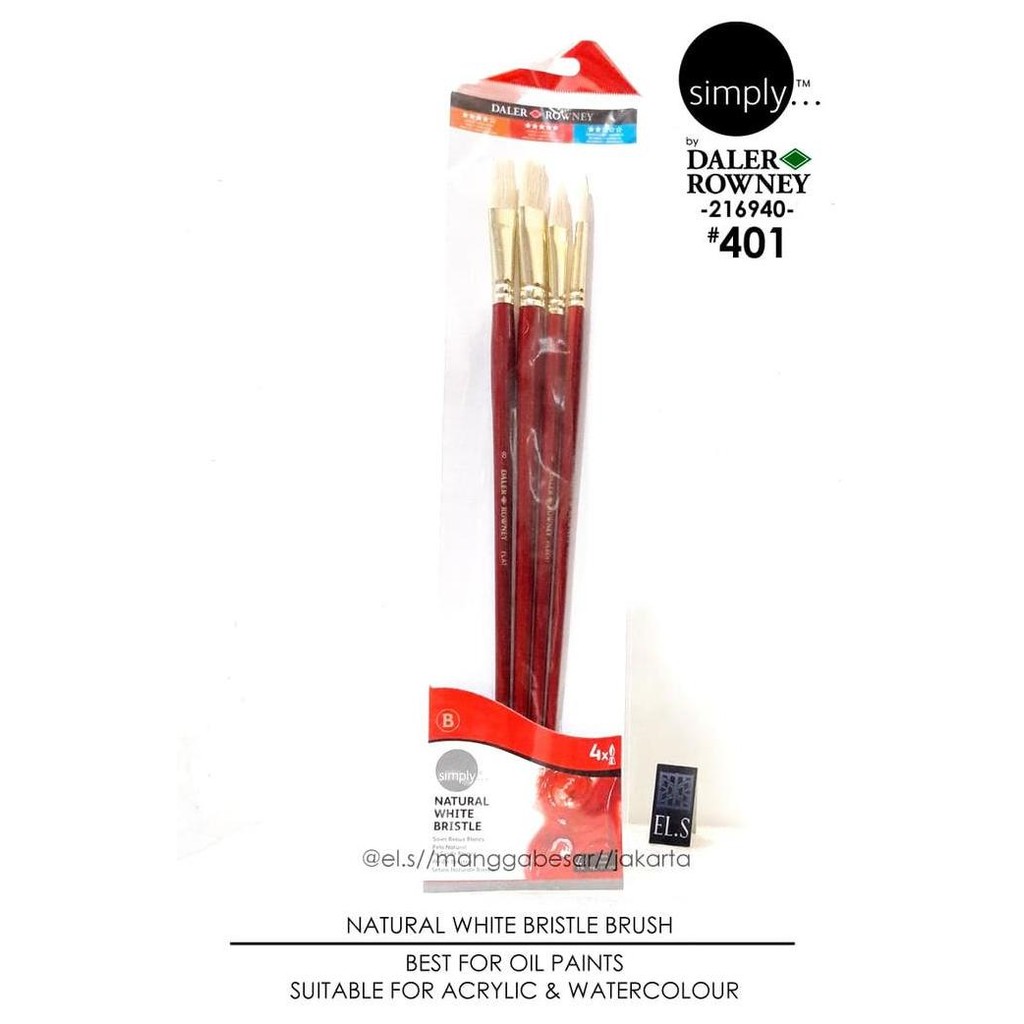 

Daler Rowney Simply Brush Set 401 Bristle