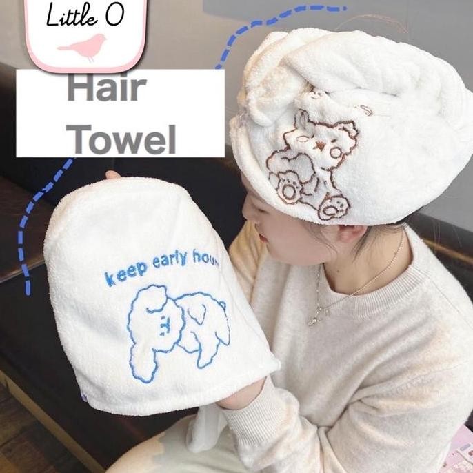 Handuk Rambut Microfiber Handuk Keramas Wanita Handuk Korea Handuk Keramas Microfiber Handuk Rambut 