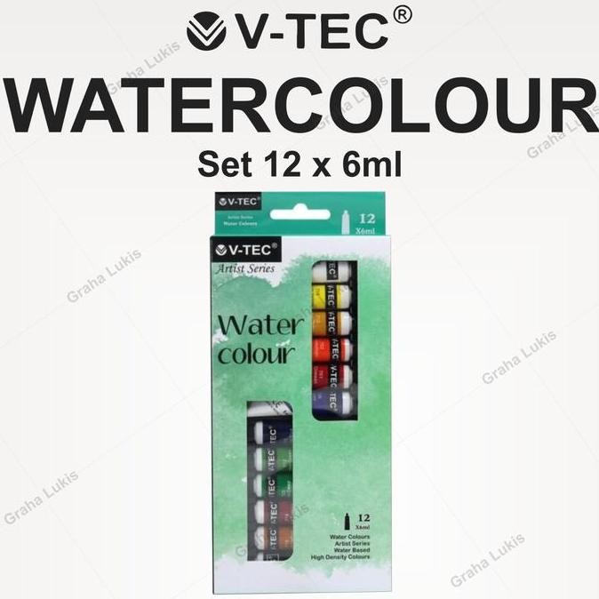 

V-Tec Watercolour 12X6Ml - Cat Air Merk V-Tec