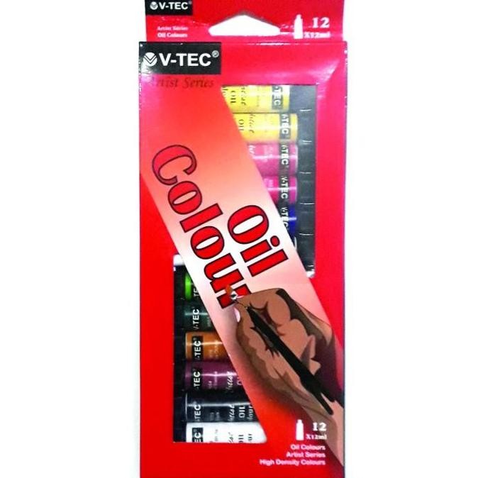 

Cat Minyak V-Tec Oil Colour Set 12 Warna 12Ml Vt-1386/O