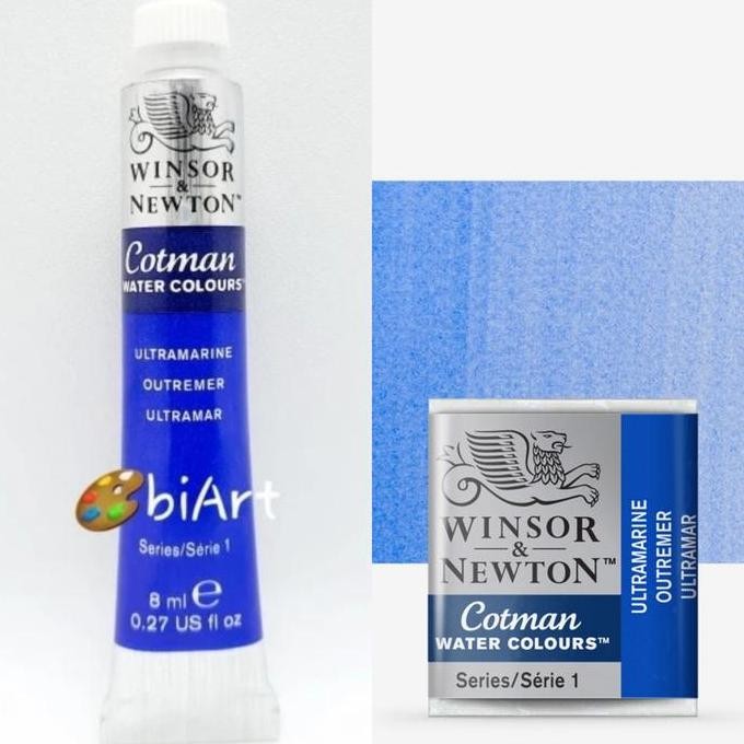 

Cat Air Cotman Water Colour Ultramarine Tube 8 Ml Winsor & Newton