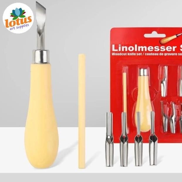 

Lino Carving Tools Set 5 Lino Cutter Alat Ukir Pahat