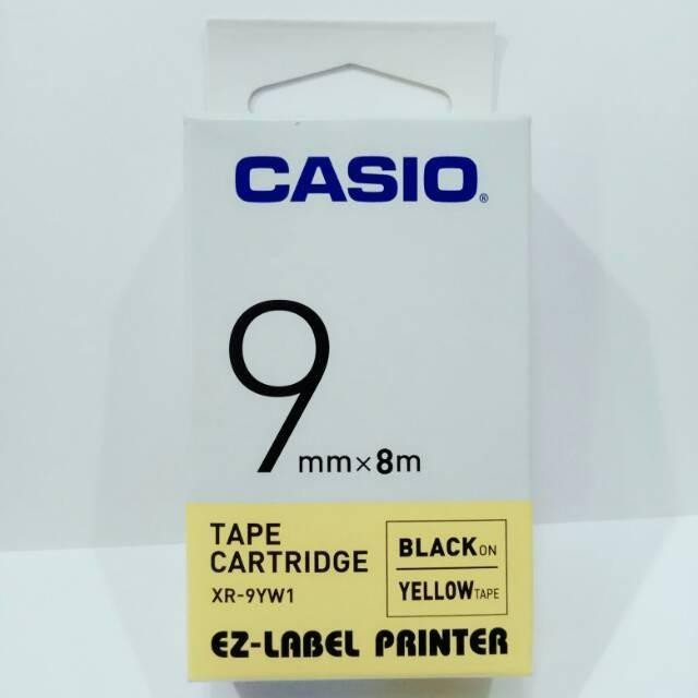 

Casio Ez-Label Printer 9Mm Tipe Xr-9Yw1 Black On Yellow 9 Mm Tape Original Dan Terpercaya