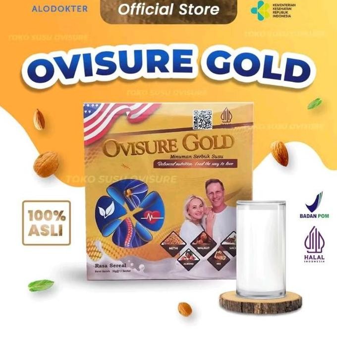 

(1BOX) OVISURE GOLD SUSU KESEHATAN TULANG SENDI DAN OSTEOPOROSIS 100% ASLI PS