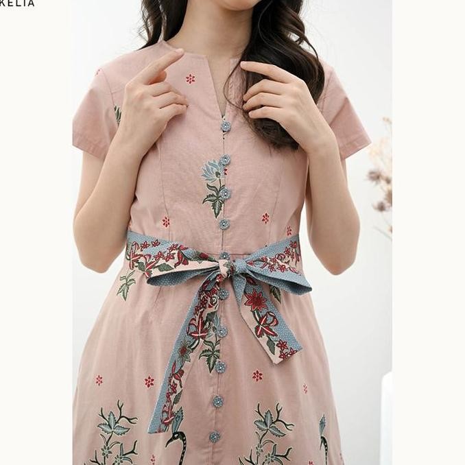 KELIA DRESS WANITA BATIK COUPLE MODERN DRESS BATIK MODERN GAUN