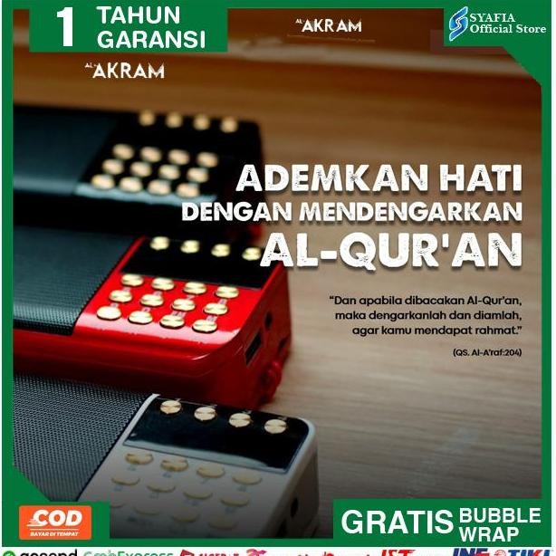 Speaker Murottal Murotal Alquran Quran Digital Lengkap 30 Juz Al-Akram Traveller