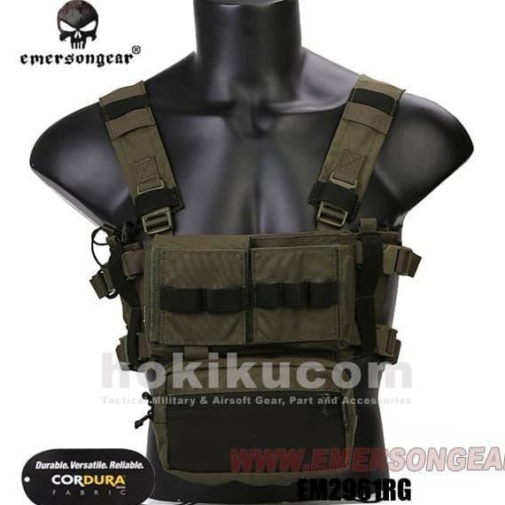 Rompi Skirmish Tactical Vest Emerson Gear Micro Chassis Mk3 Chest Rig