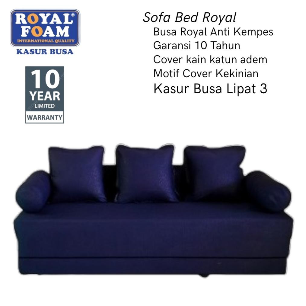 Sofa Bed Lipat 3 Multifungsi & Bergaransi 10 Tahun