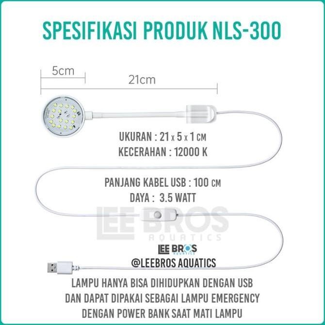 Lampu Aquarium Mini / LED Aquarium / Lampu Aquarium Jepit