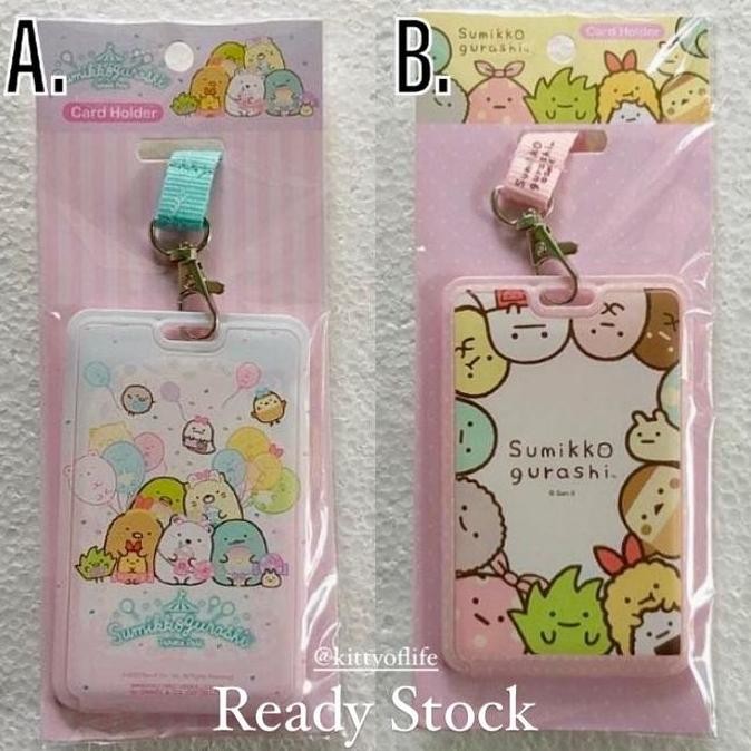 

Id Card Holder Poly W Neck Strap Sumikko Gurashi Original