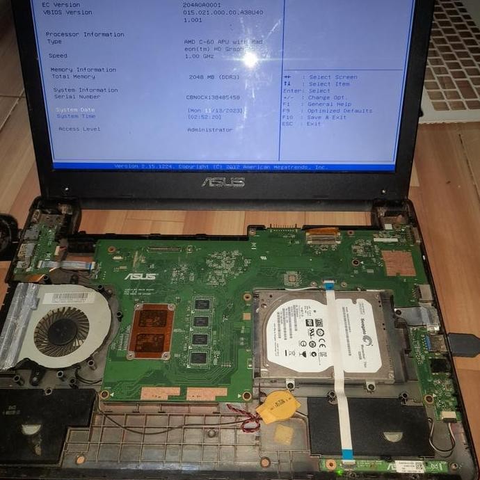 Jual Mainboard asus x401u AMD C-60