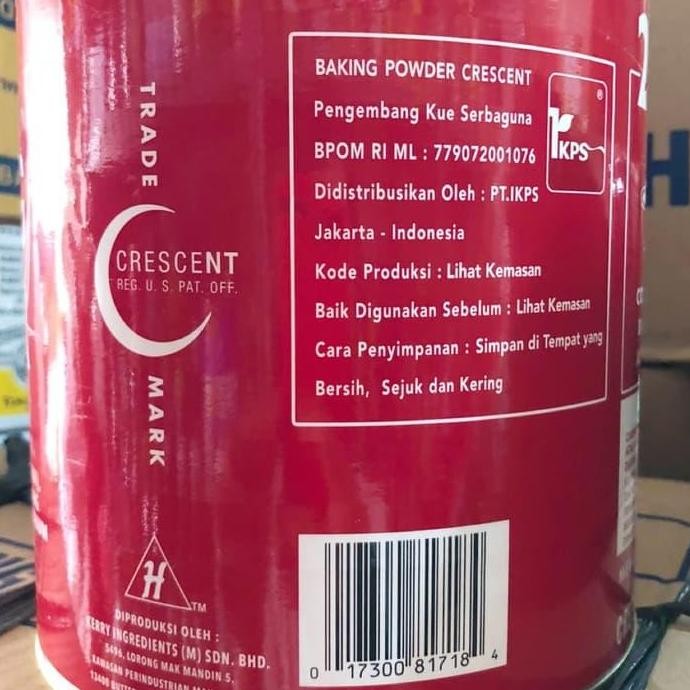 

Cresent Baking Powder Double Acting 2721Gr