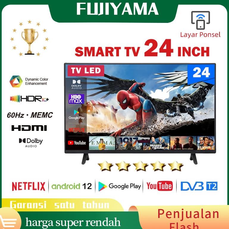 TV Android 24 Inch Smart TV OS Android 12.0 - FHD - Dolby Audio - Wifi/Google Play/Netflix/Youtube