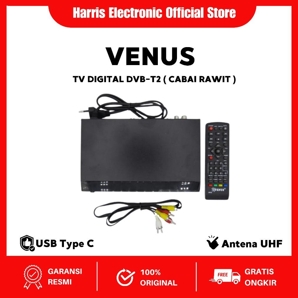 COD | Set top box Venus tv digital dvb-t2 cabai rawit / stb venus cabe rawit