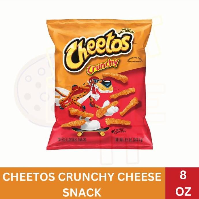 

JB CHEETOS CRUNCHY CHEESE SNACK 8 OZ None