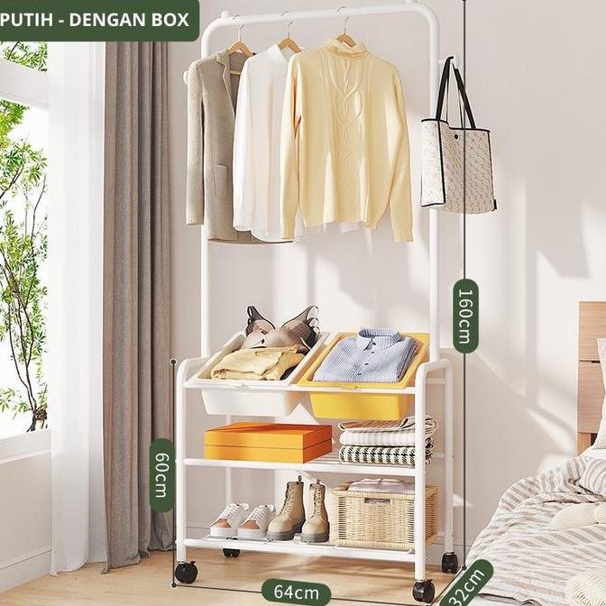 SALE DEJAVU RAK GANTUNG BAJU KOKOH STAND HANGER GANTUNGAN TAS TOPI SEPATU HRK510
