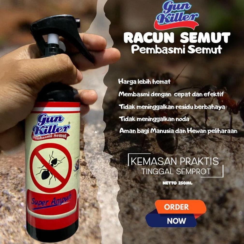 Gun Killer Racun Semut Super Ampuh, Obat Pembasmi Semut Cair , Pengusir Semut, Obat Semut Paling Amp