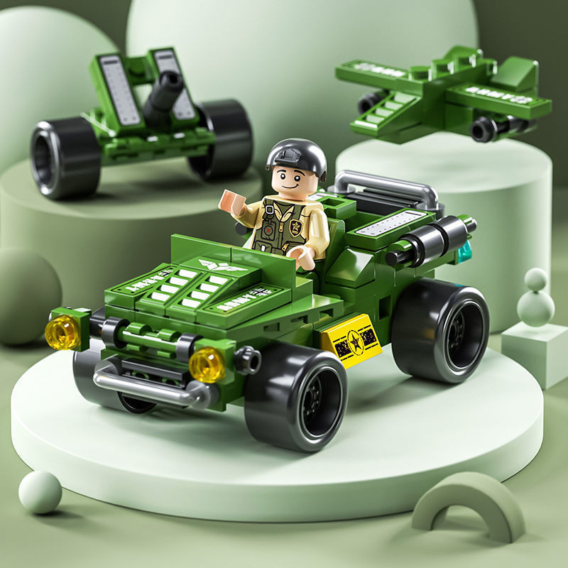 LEGO Merakit Blok Bangunan Mainan Edukatif Model Militer SWAT Puzzle