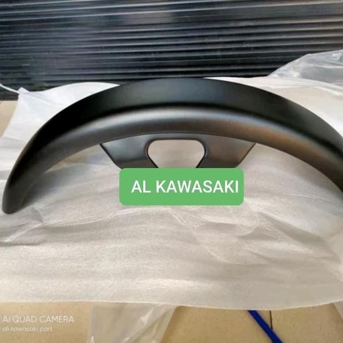 spakbor depan slebor depan w175 w 175 hitam doff ori