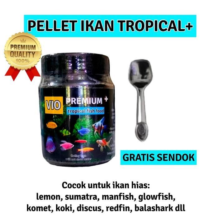 AL pakan pelet ikan hias VIO PREMIUM+ untuk ikan glow fish lemon sumatra komet manfish dll