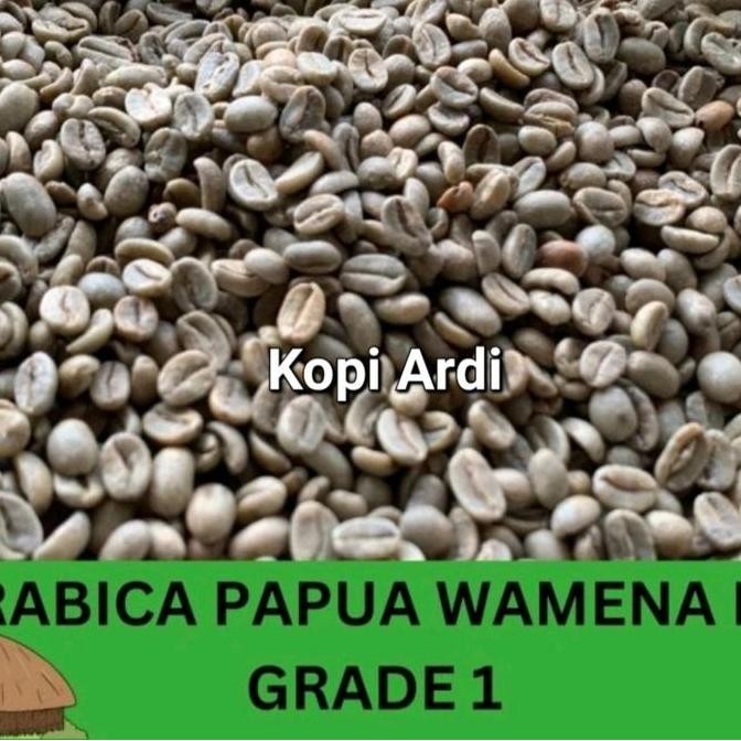 

Biji Kopi Mentah/Green Bean (Gb) Arabica Papua Wamena Fullwashed 1 Kg Coffee Air Kualitas Terbaik Harga Termurah