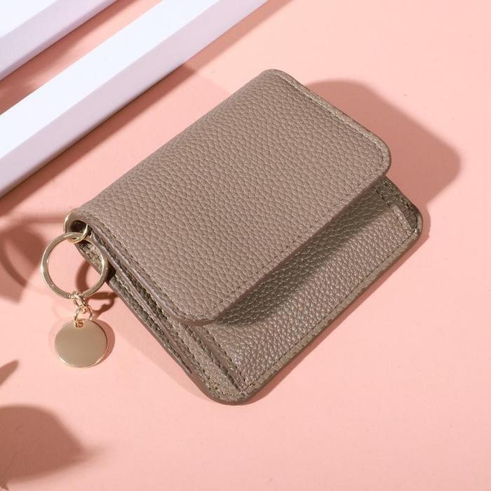 Tgs Holo Dompet Wanita Elegan Gaya Korea Warna Dompet Kecil Simpel Dapat Memegang Banyak Kartu