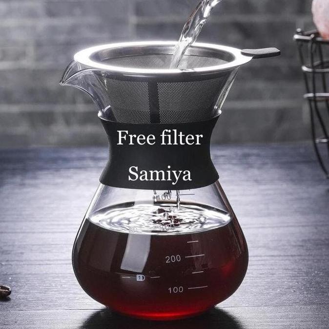 Coffee Pot Server V60 / Kopi Server 400Ml / Tabung Tempat Kopi V60