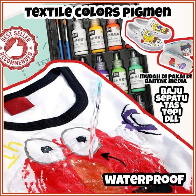 

Textile Color Pigmen Cat Baju Cat Kain Warna Aktifitas Melukis Art Set / Cat Warna Lukis / Cat / Cat Kain / Melukis / Cat Melukis / Pigmen / Art / Color / Mainan / Aktifitas Anak / Warna