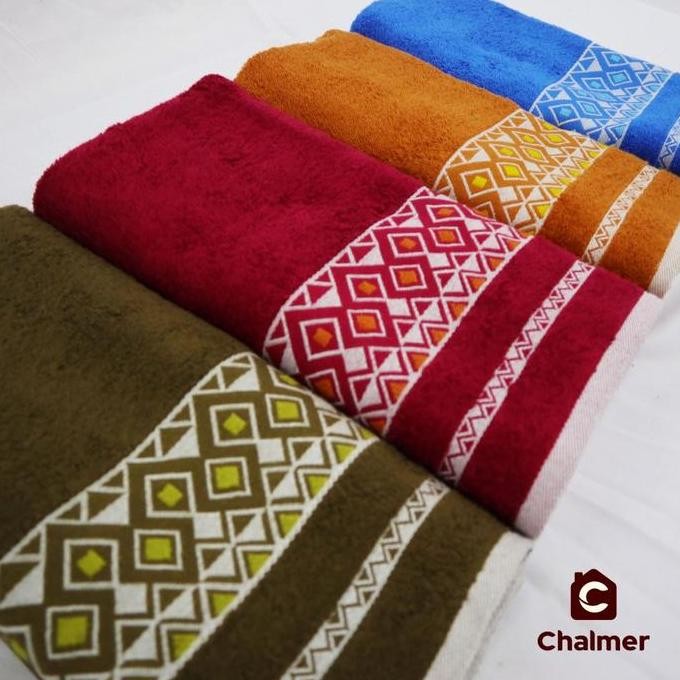 Handuk Mandi Chalmer 70X135 Motif Pyramid Handuk Mandi Dewasa Chalmer