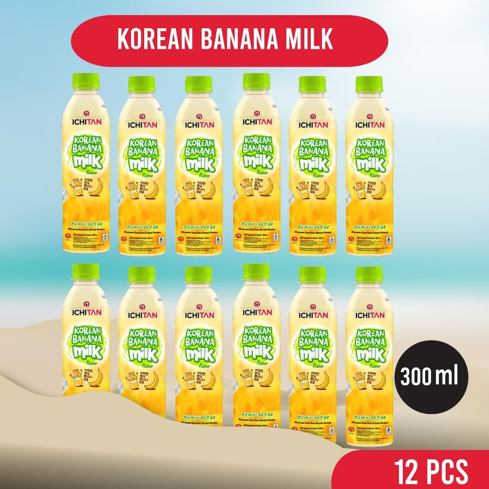 

NO_MORE Ichitan Korean Banana Milk 300ml | Bundling 12