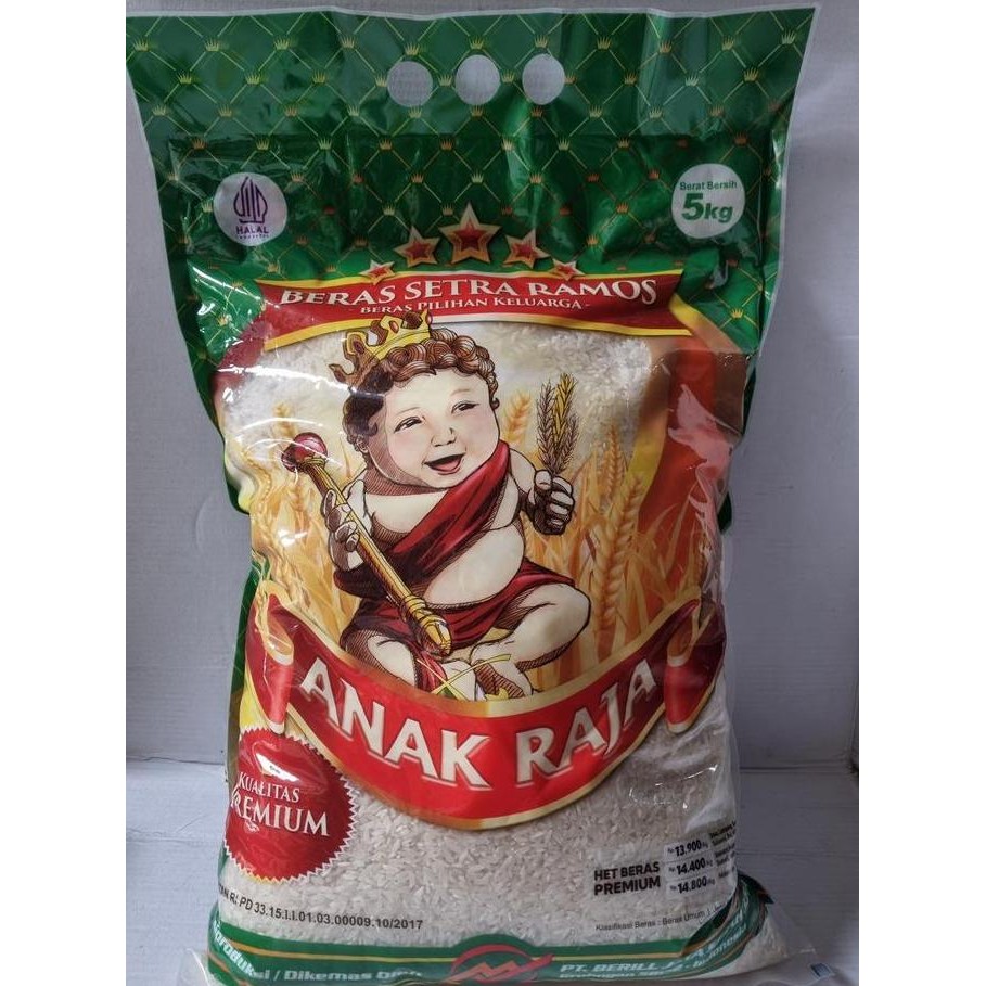 

Beras Cap Anak Raja 5kg Pulen Wangi / Setra Ramos / Pulen bs