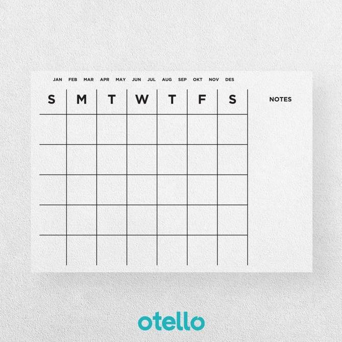 

Tersedia Wall Planner Akrilik Monthly Planner Dinding Jadwal Bulanan Schedule