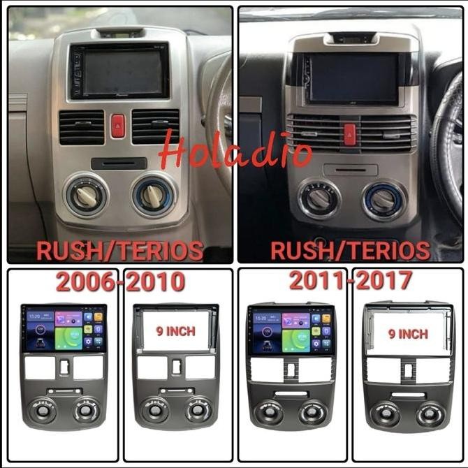 * Frame Head Unit Android 9" Rush / Terios 2006 - 2017 *
