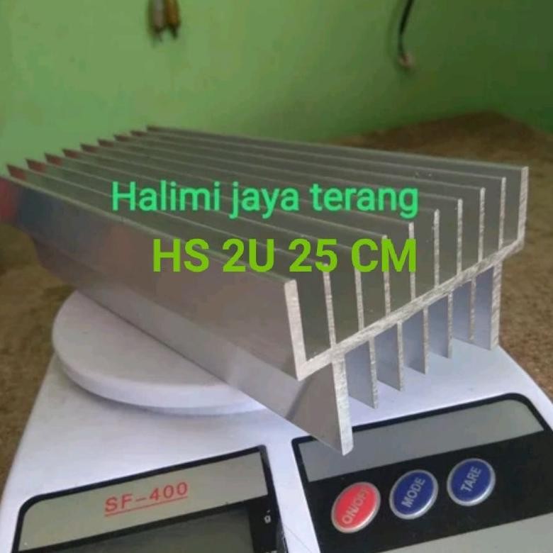 Heatsing 17 sirip HS model BU 2U 25 cm pendingin transistor power amplifier Nugi