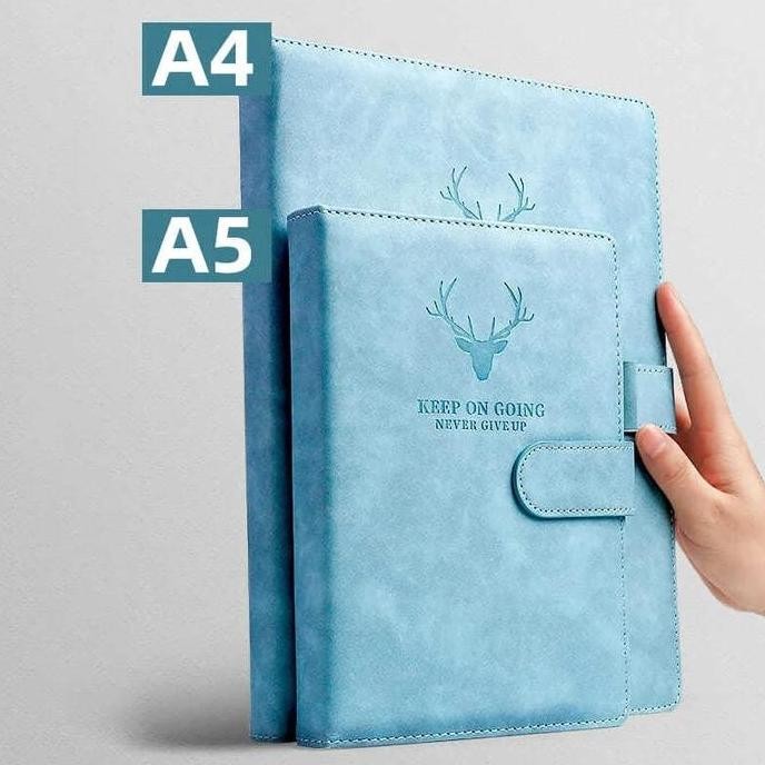 

Tersedia Notebook Harian Cover Kulit Magnetic Buckle A4 200 Halaman Premium