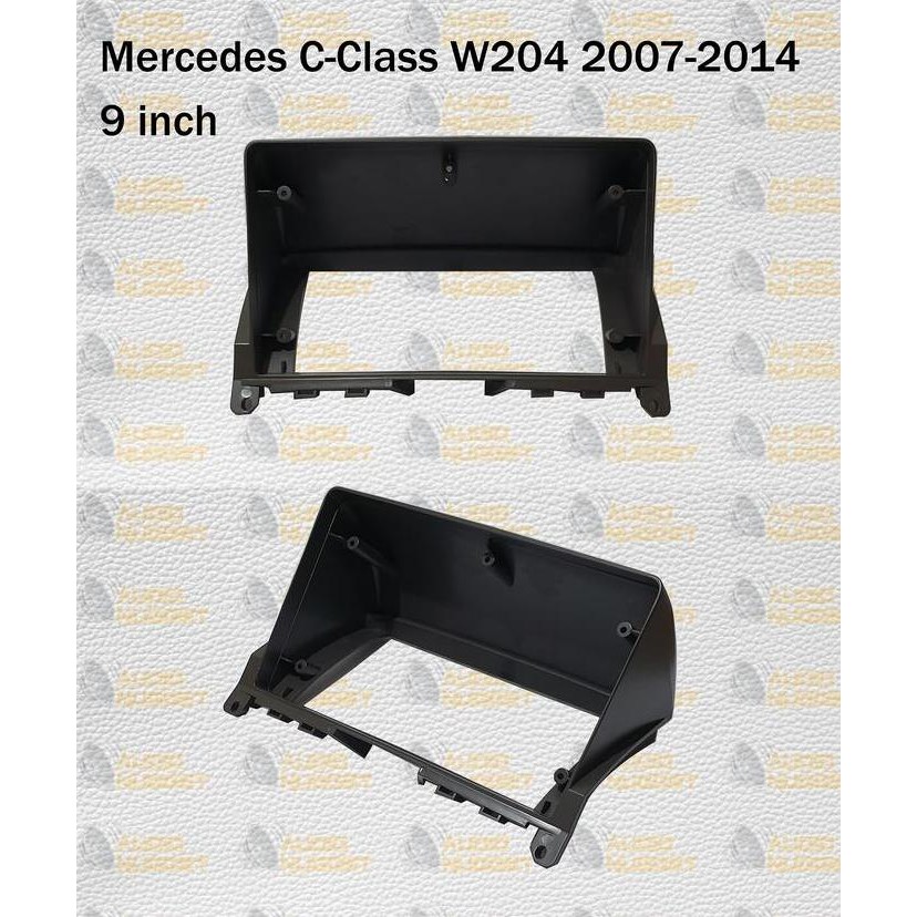 Frame head unit android Mercedes Benz C Class W204 2007 - 2014 9 inch