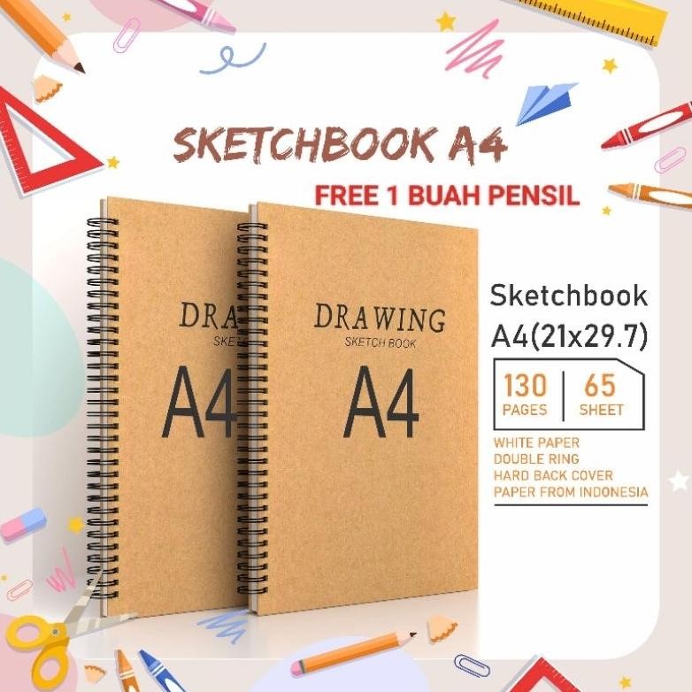 

Buku Sketsa Sketchbook Wired A4 Craft Cover Jilid Spiral / Buku Sketsa Sketchbook Wired A4 Craft Cover Jilid Spiral Nugi