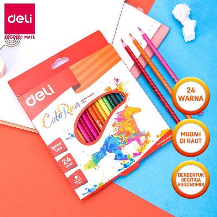 

DELI Pensil Warna Colorun 24 Warna Panjang - EC00120 Nugi