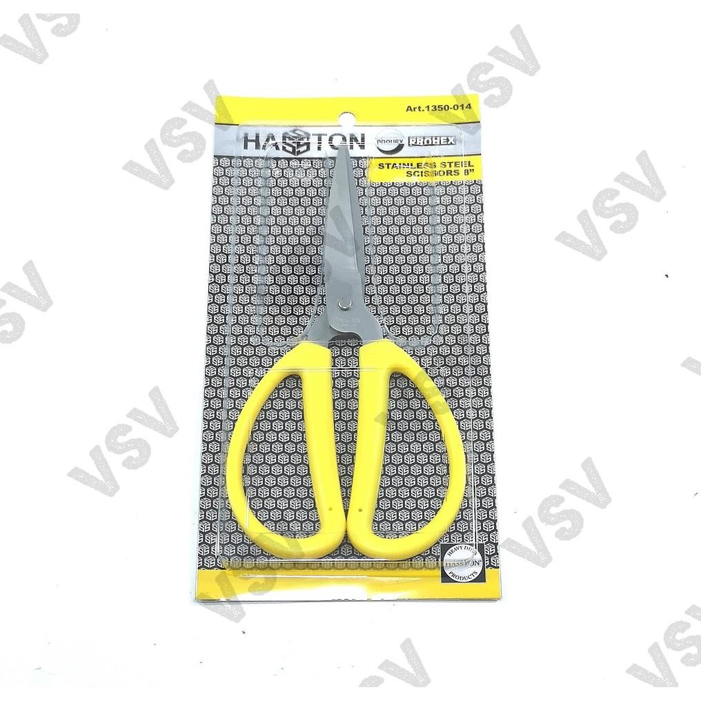 

Hasston Gunting Stainless Steel 8" 1350-014 Gunting Kodok Kain Kertas HASSTON Nugi