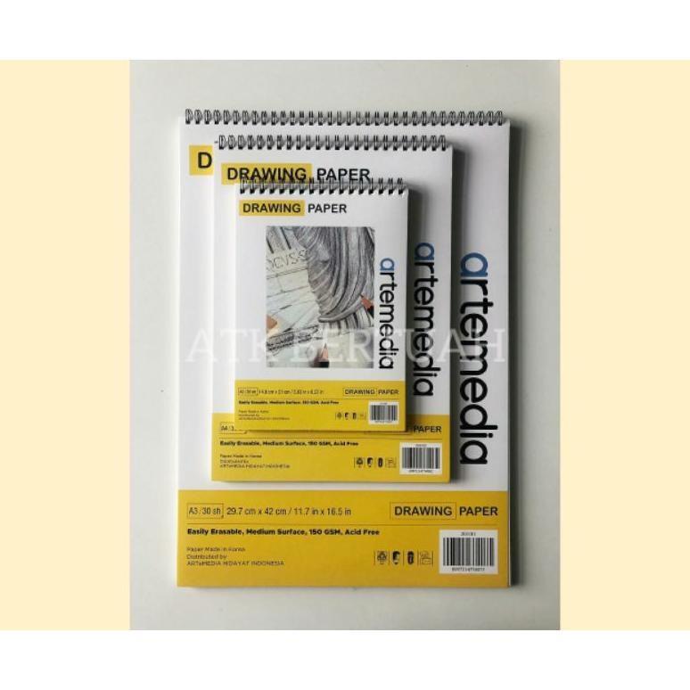 

ARTEMEDIA WIRE RING DRAWING SKETCH BOOK BUKU GAMBAR SKETSA A3 A4 A5 Nugi