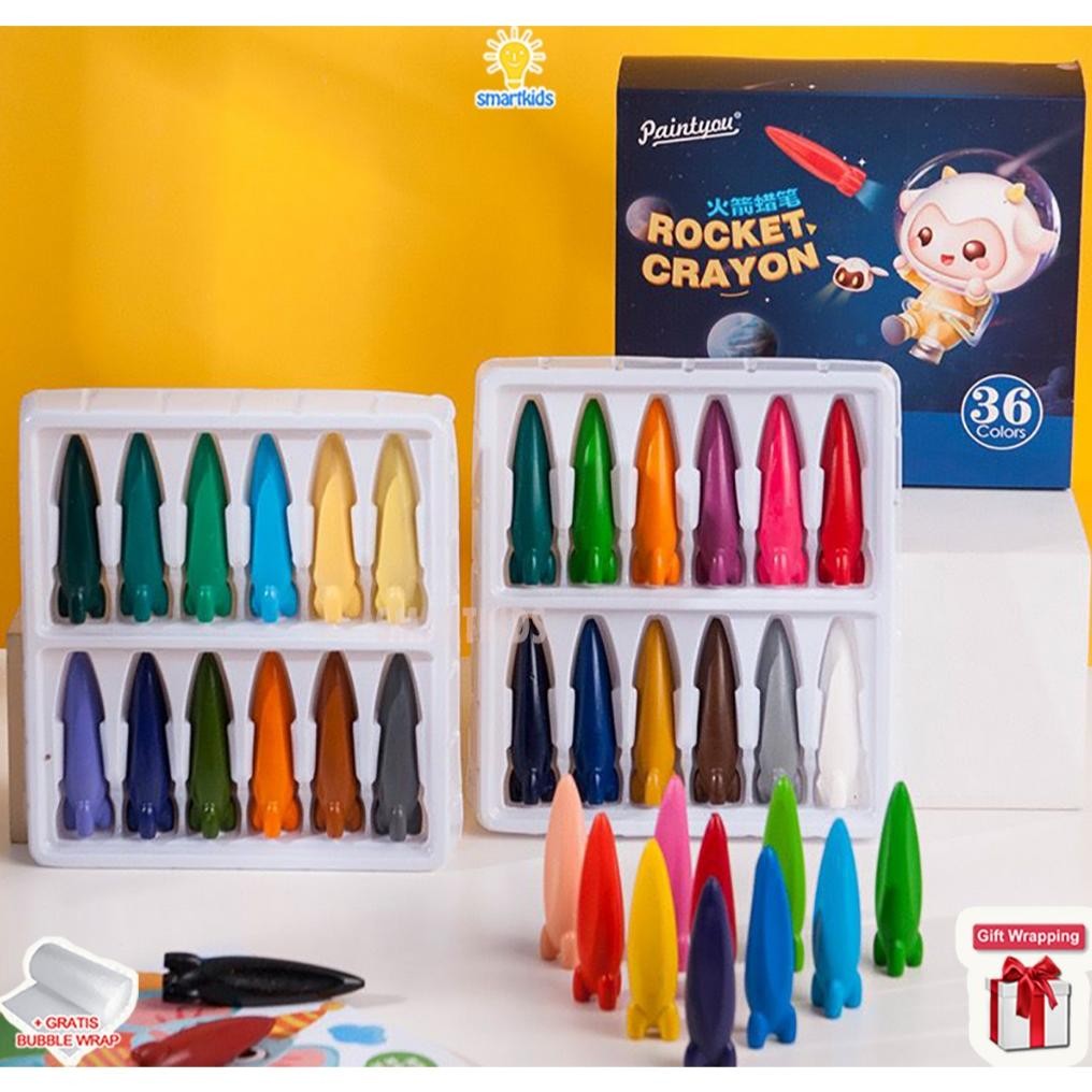 

Rocket Krayon Warna Cerah Tangan Bersih Crayon Minyak Oil Pastel Menggambar Anak Stationery Art Craft Edukasi Kreativitas Imajinasi Color Nugi