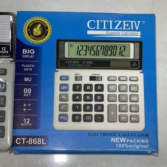 

Kalkulator 868L 12 Digit - Calculator Check Lengkap Nugi