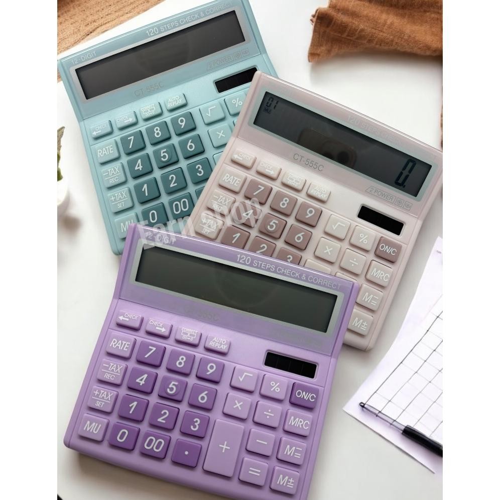 

KALKULATOR FANCY WARNA WARNI CT-555C 12 DIGIT Nugi