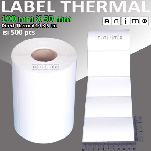 

LABEL THERMAL 100 X 50 isi 500 PCS - BARCODE Thermal 100X50 MM - Direct Thermal 100 X 50 mm - Stiker Thermal 10 x 5 cm isi 500 PCS Nugi