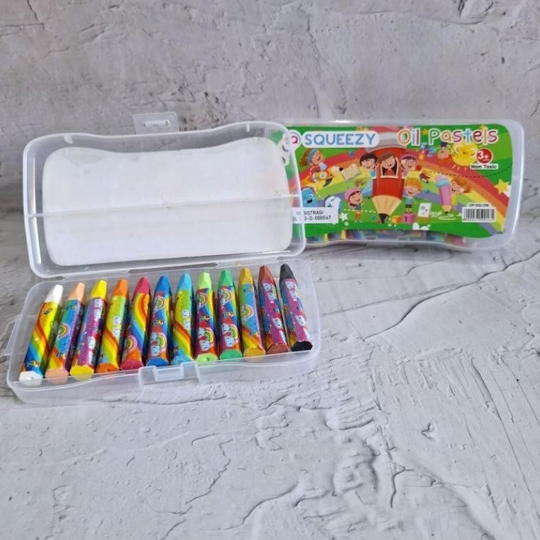 

(12 Pcs) Crayon Squeezy 12 Warna Nugi