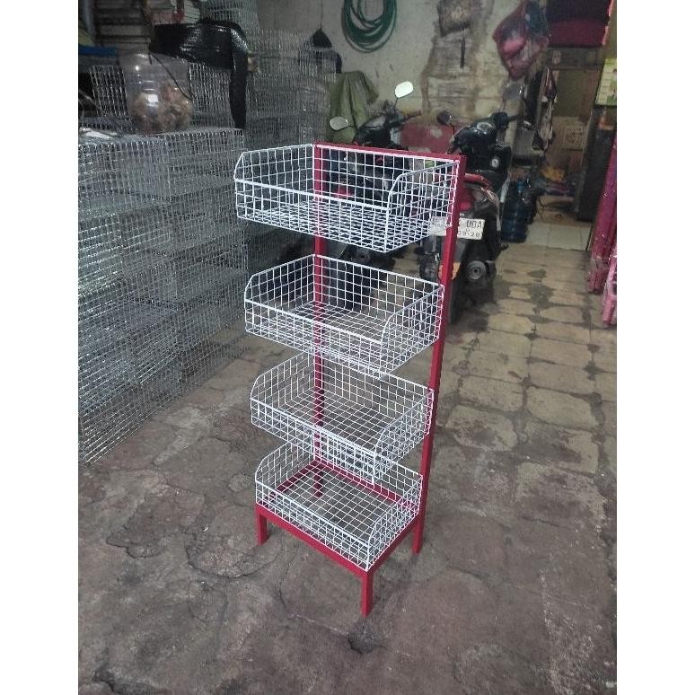 Rak Chiki/ rak snack .rak jajan ukuran kecil 4 susun murah meriah Nugi